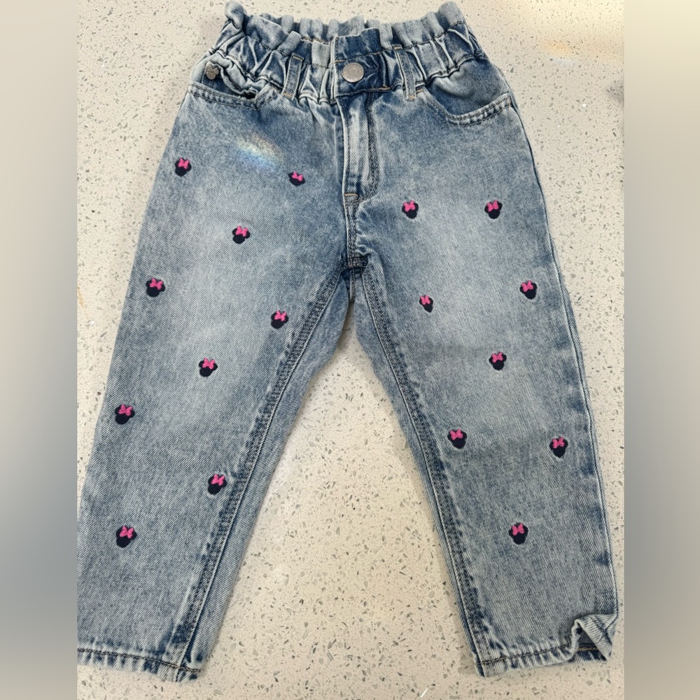 BabyGap Minnie Mouse embroidered jeans